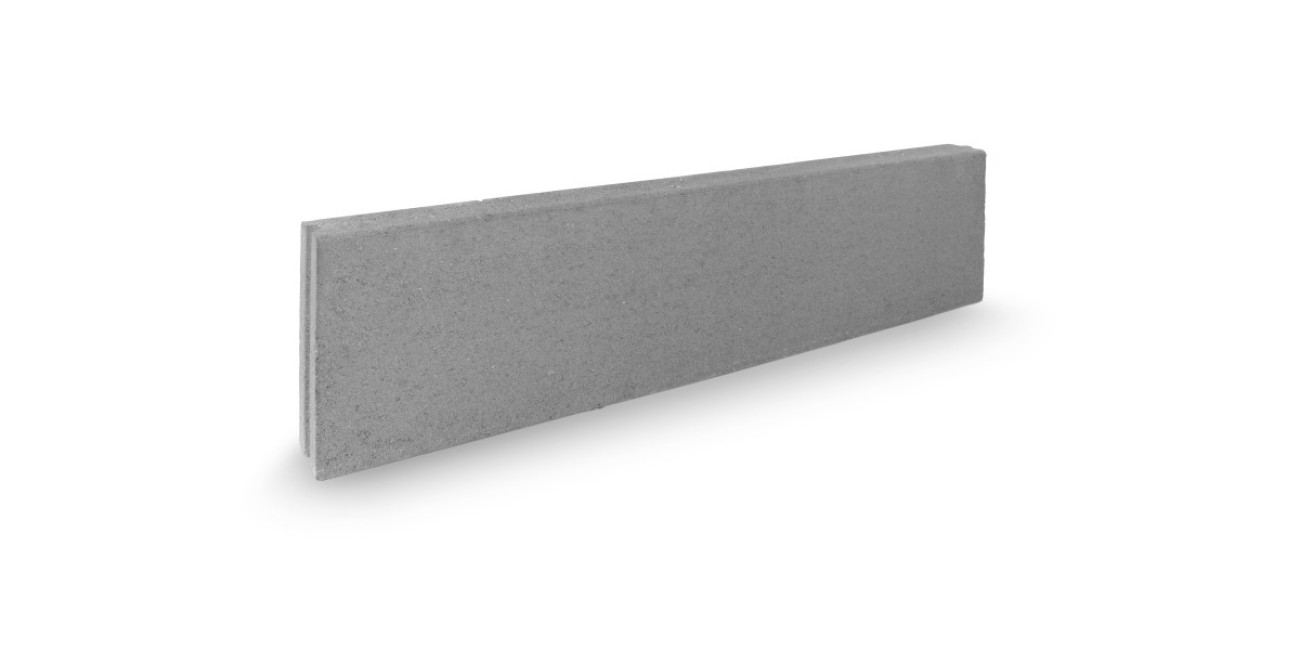 BORDSTEIN GRAU 100X25