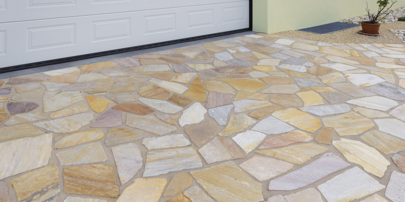 Santos Yellow Natural Stone paving