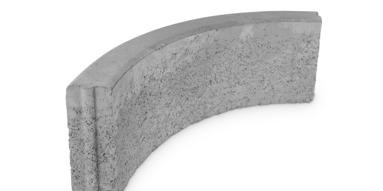 Courbe grande Gris 8/8 R45