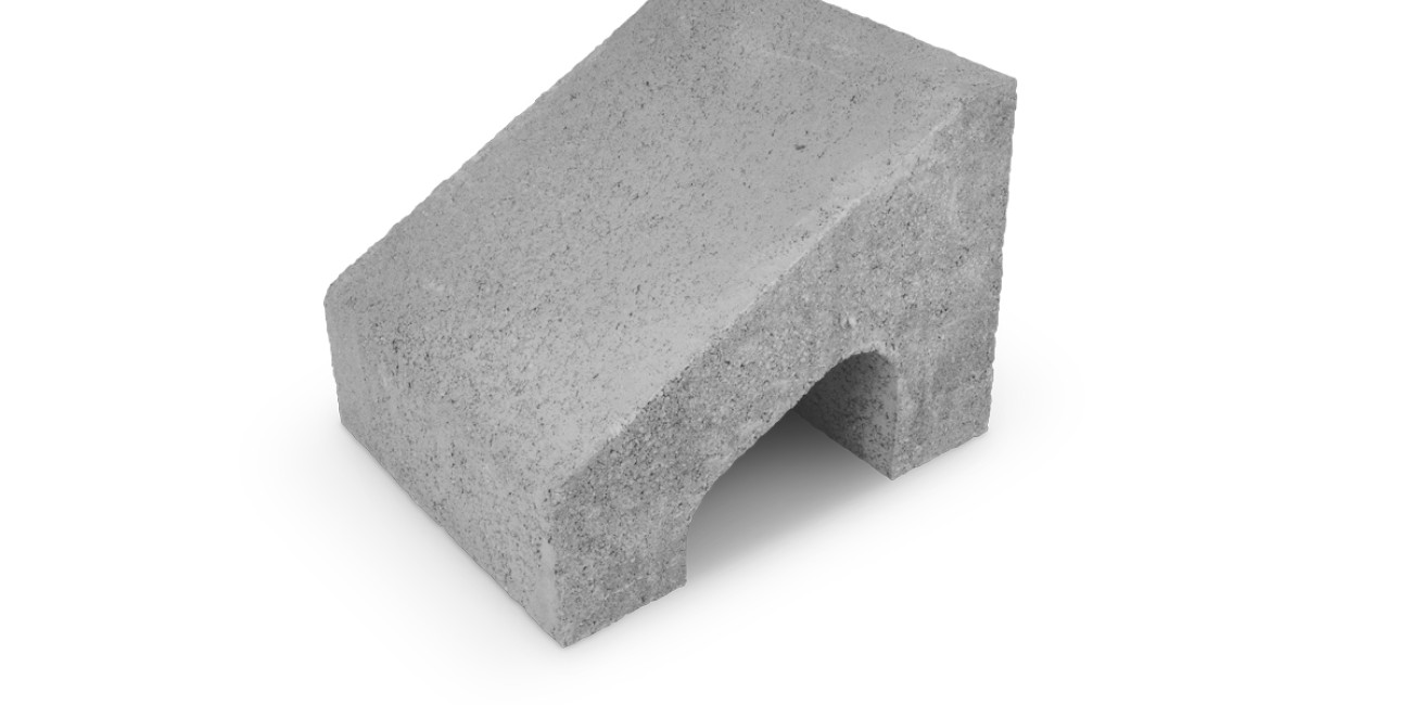 Traffic island Grey 33x40x30/13