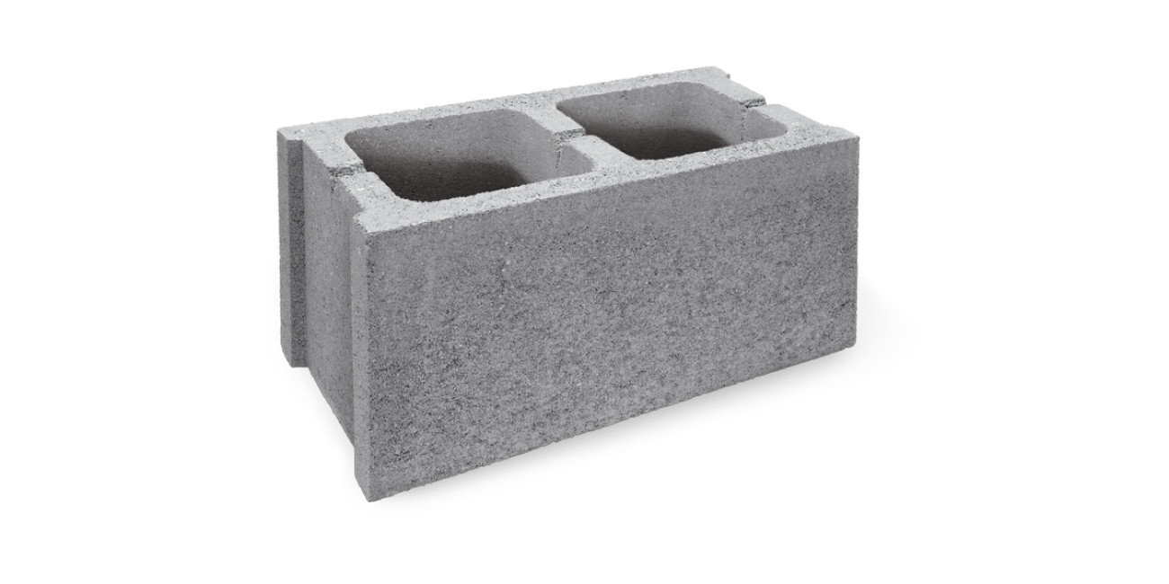 BLOCCO IN CEMENTO GRIGIO 19,5 cm